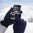 thumbnail image 3 of Htwon Winter Gloves Men Touchscreen Winter Work Gloves Warm Fleece Gloves Soft Lining Elastic Cuff Glove (Navy Blue), 3 of 13