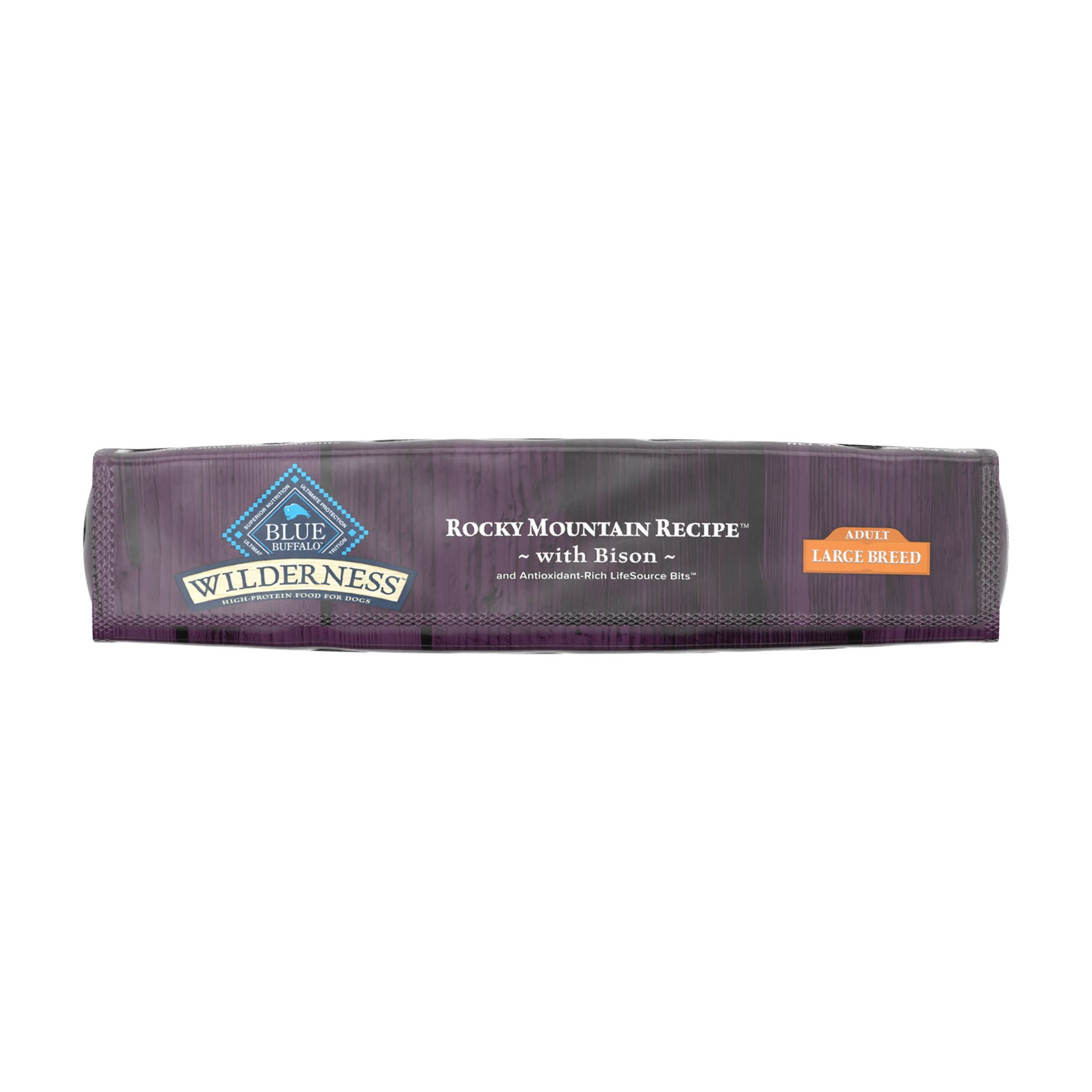 Blue Buffalo Wilderness Rocky Mountain Recipe Large Breed Adult Dry Dog Food, Bison, 22-lb. Bag