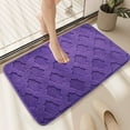 thumbnail image 4 of Thickened Absorbent Bathroom Rug Mat - 31.5"x19.7" Non-Slip Toilet Floor Mat | Soft Plush Shaggy Carpet | Waterproof Door Mat for Bathroom, Bedroom | Multiple Colors Available, 4 of 6