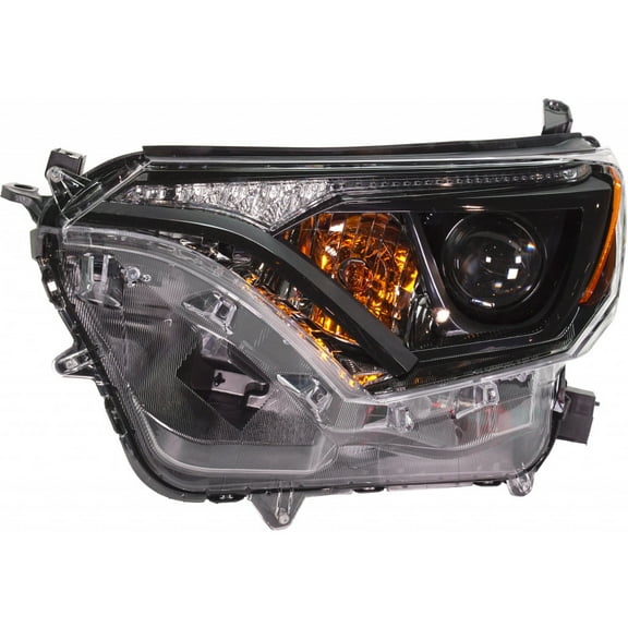 For Toyota RAV4 Headlight Assembly 2016 2017 2018 Driver Side w/Black Bezel For TO2502268 | 81150-0R180