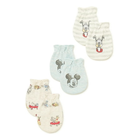 

Mickey Mouse Baby Boys’ Mittens 3-Pack