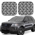 thumbnail image 1 of Fotbe Ying Yang Checkered 2-Piece Car Windshield Sun Shade | Sun Blocker for Car Windshield | Foldable Automotive Interior Accessories for Sun Protection-Medium, 1 of 6