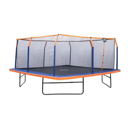 Upper Bounce Ensemble de trampoline carré de 16 x 16 pieds avec