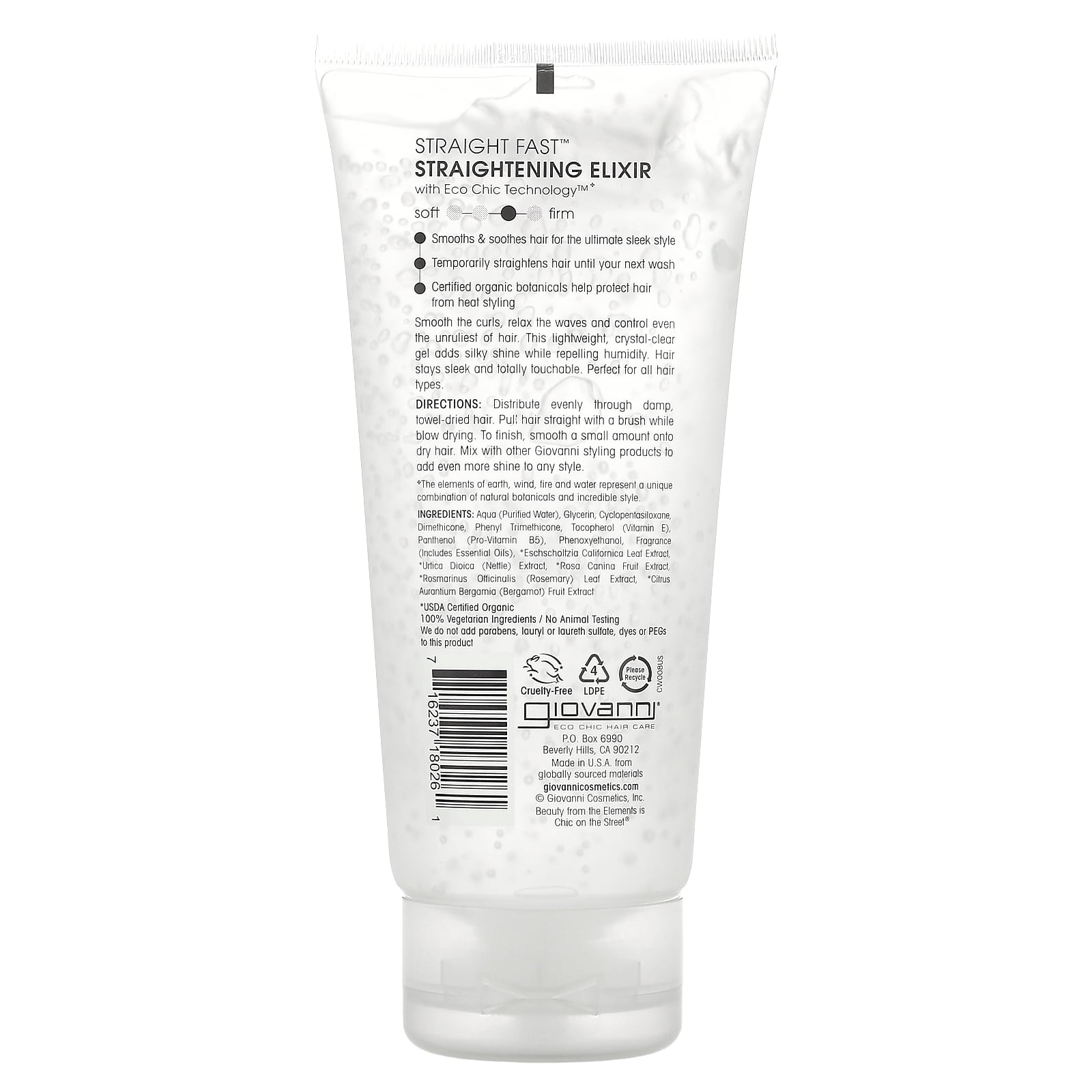 Giovanni hair cheap straightening elixir