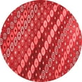 thumbnail image 1 of Ahgly Company Indoor Round Abstract Red Contemporary Area Rugs, 8' Round, 1 of 4