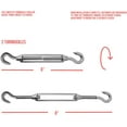 thumbnail image 4 of Sunrise Sun Shade Sail Hardware Kit for Square and Rectangle Sun Shade Sail Installation with 6 inches Turnbuckles, Stainless Steel, Set of 2 B, 4 of 5
