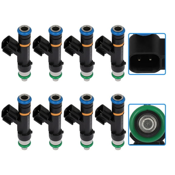Injectors,CCIYU 4 Holes Fuel Injector set fit for 04-09 for Ford for E-150/ for E-250/ for E-350 Super Duty, 04-05 for Ford for E-150 Club Wagon/for E-350 Club Wagon Fits select: 2007-2008 FORD F150