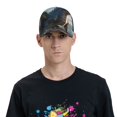 thumbnail image 4 of Balery Wild Blue Cool Dragon Gorra de béisbol de tamaño ajustable para correr, entrenar y actividades al aire libre. Gorra de papá para todas las estaciones., 4 of 6