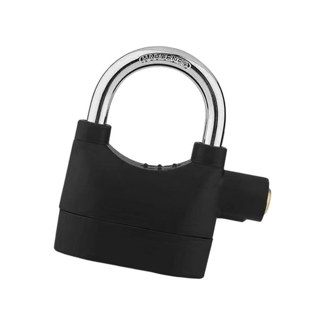 Esquirla Generic Alarm Lock Black Waterproof 110dB for Yard Front Door Warehouse 106x93mm