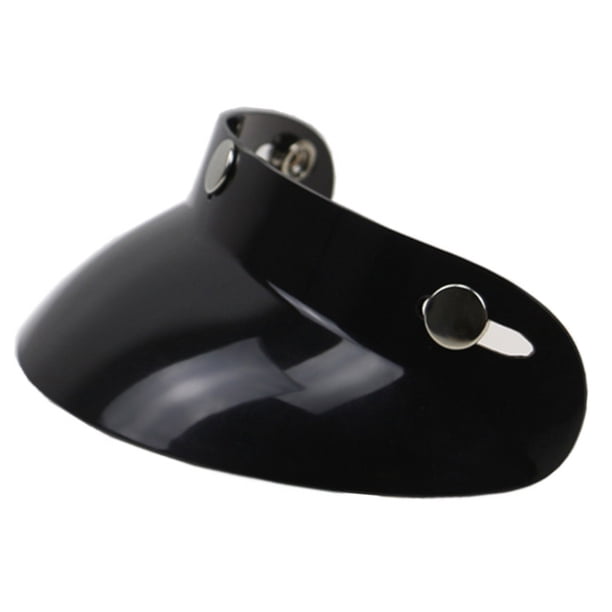 Lente Universal Black Black 3-SNAP CASCO DE MOTOCICLETA Peak Lente Open Sun Shade Escudo de Visera