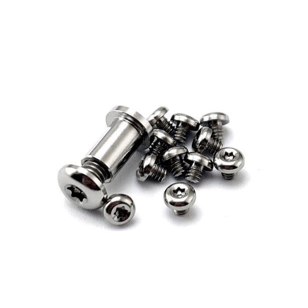 Eigraketly Mini tornillo firme, mango de cuchillo multiusos, tornillos de reparación de uñas, accesorios para el hogar, piezas de repuesto para Artesanía Primario de titanio