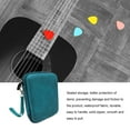 thumbnail image 3 of Portable Zipper Closure Guitar Pick Storage Bag Waterproof Bag Plectrum Organizer Carrying Case Musical Instrument Blue Half Mesh, 3 of 9
