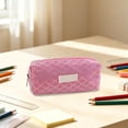 thumbnail image 5 of Hyknon Large Capacity Pencil Case, Glitter Zipper Pencil Pouch with Sequins, Cute Aesthetic Pencil Bag for Office Classroom Stationery Storage Supplies, 5 of 7
