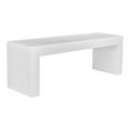 thumbnail image 2 of Moe's Home Collection Lazarus Outdoor Bench White Stone Dining Benches, 2 of 7