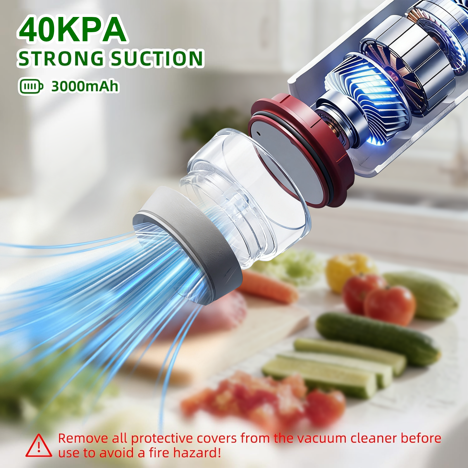 PKALQ   Food Vacuum Sealer Machine , with 30 Reusable Bags, Eco Friendly Design, One-Touch Operation, for Home Kitchen/Camping, Ideal for Eco-Conscious Families & Meal Preppers