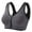 Grey, variant on Bras for Women Front Zip Sports Bra High Workout Yoga Running Top Breathable Supportive Seamless Comfort Fitness Activewear Sports Bras for Women,White,3XL