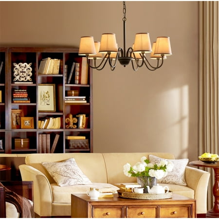 Fixture Hanging Chandelier Lamp Lighting Ceiling Oil Rubbed Bronze