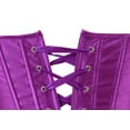 thumbnail image 5 of Corset Top For Women Bustier Lingerie for Women Stain Overbust Vintage Waist Cincher Purple 3XL, 5 of 5