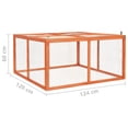 thumbnail image 4 of vidaXL Rabbit Hutch 124x120x60 cm Solid Firwood, 4 of 5