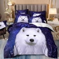 thumbnail image 2 of Kids Bear Bedding Set Chic Bedding Comforter Set for Girls Teens Galloping Bear Printed Comforter 3D Wild Animal Duvet Set Bedroom Decor Quilt Set 3Pcs King Size, 2 of 7