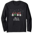 thumbnail image 2 of Uootdi Christmas Long Sleeve Shirts Gift for Women Tunic Blouses Cute Xmas Printed Tops Crew Neck Graphic Tees, 2 of 6