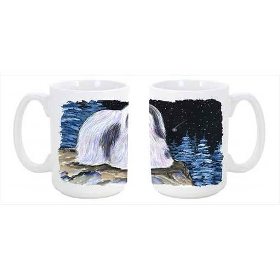 Starry Night Havanese Dishwasher Safe Microwavable Ceramic Coffee Mug 15 oz.