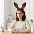 thumbnail image 4 of Slccxzc Horse Ears Shape Headband Plush Animal Hairband for Party Props, 4 of 7