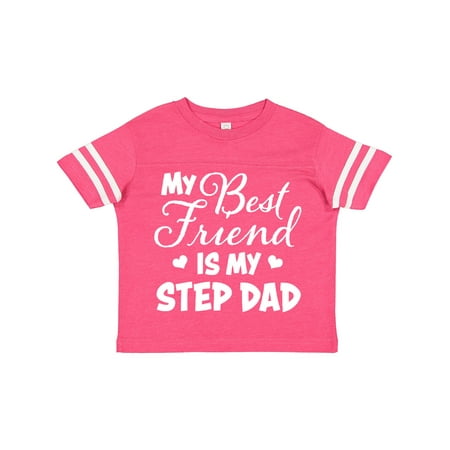 

Inktastic My Best Friend is My Step Dad with Hearts Gift Toddler Boy or Toddler Girl T-Shirt