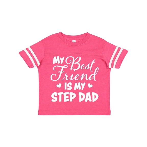 Inktastic My Best Friend is My Step Dad with Hearts Boys or Girls Toddler T-Shirt