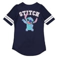 thumbnail image 2 of Disney Women's Lilo and Stitch Baseball Jersey, Classic Cartoon Baseball Shirt Navy - M, 2 of 5
