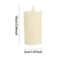 thumbnail image 4 of Flameless Candles LED Battery Operated Candles with 3D Flickering Flame Melted Top Flickering Realistic Moving Flame for Home Holiday Party Christmas Decor 3/2/1PCS, 4 of 9