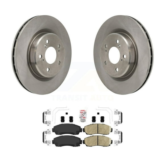 Transit Auto Front Disc Brake Rotors and Ceramic Pads Kit for Car 2021-2023 Acura TLX 2.0L K8A-107868
