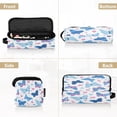 thumbnail image 5 of Hair Tool Organizer Bag with Heat Resistant Mat Removable Travel Storage Case for Hot Air Brushes Curling Irons Cute Butterflies and Hearts Pattern, 5 of 8