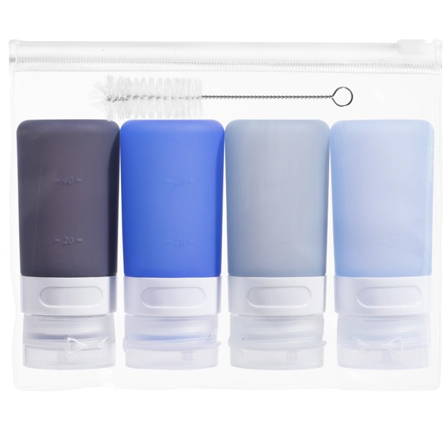 Botellas Mini de Silicona para Condimentos MICEBAY 60 ml Antiderrame Paquete de 4