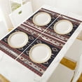 thumbnail image 4 of Aztec Placemats Set of 4,Vintage Rustic Style Abstract Ethnic Tribal Geometric Texture Print Placemats Table Mat for Home Dining Table Kitchen Party Decor 4PCS, 4 of 10