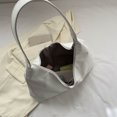 thumbnail image 2 of Bolso de hombro compuesto de empalme de PU Transpirable Viaje de compras para mujeres (Blanco), 2 of 9
