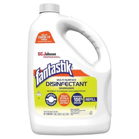 Fantastik Multi-Surface Disinfectant Degreaser, Pleasant Scent, 1 Gallon Bottle, Each