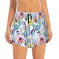 thumbnail image 4 of Lsque Cactus Printed Women's Running Shorts with Liner Pockets,Elastic Quick Dry Workout Athletic Gym Yoga Shorts,Womens High Waist Shorts-Small, 4 of 9