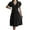 Black, variant on Spring Fashion!ChaoHeng Women Dresses under $10 Free Shipping Short Sleeve Dresses for Women 2025 Casual Fall Fashion Women's Solid Close Fitting Short Sleeve V-Neck Knee-High Dress