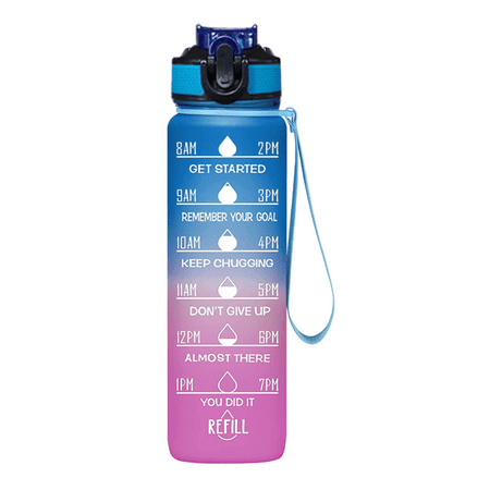 

Water Bottle with Straw for Drinking Motivational Water Bottles with Times to Drink for Fitness Gym Daily and Outdoor Sports Style 1