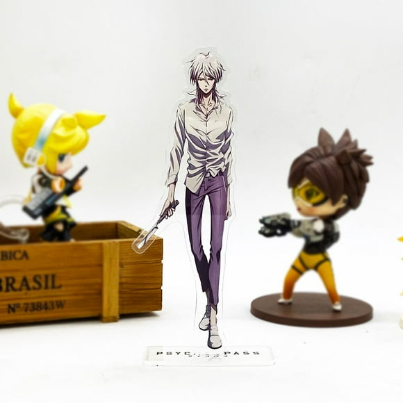 Psycho Pass Kougami Akane Makishima HM acrylique support figure modèle support de plaque Château topper anime japonais