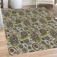 thumbnail image 1 of Paisley Decorative Rug, Vintage Inspired Multicolored Leaf Flower Motif Traditional Folkloric Pattern, Quality Carpet for Bedroom Dorm and Living Room, 6 Sizes, Pale Green, by Ambesonne, 1 of 4