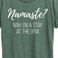 thumbnail image 3 of Instant Message - Namaste Nah Stay At Gym - Women's Short Sleeve Graphic T-Shirt, 3 of 7