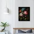 thumbnail image 4 of COMIO Vintage Retro Floral Wall Art Dark Academia Floral Vintage Poster Antique Floral Painting Prints Dark Academia Botanical Wall Art Dark Flower Painting Moody Botanical Print for Wall, 4 of 5
