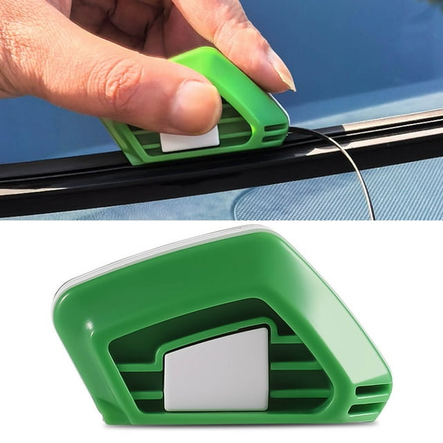 Blateno 1 PC Car Wiper Repair Tool, Portable Vehicle Windshield Wiper Regroover with Sponge, Universal Automotive DIY Cleaning Cutter Maintenance Accessories for Car Truck SUV Van