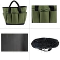thumbnail image 3 of Sac Fourre-Tout de Jardinage, Sac de Rangement pour Outils de Jardin et Organisateur de Maison avec Poches, Résistant à l'Usure et Réutilisable - Vert Foncé, 3 of 4