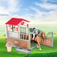 thumbnail image 4 of Simulation Horse Animals Farm Traditional Series Decoration Multicolor Figurines Desktop Boy and Girl Toddlers Kids , Yotijar Juego de simulación, 4 of 8