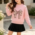 thumbnail image 3 of CYRBOKO Sweaters for Girls, Winter Warm Long Sleeve Soft Casual Knitted Tops Pink Size 7-8 T, 3 of 6