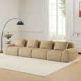 thumbnail image 3 of FFH 146" Oversized Boneless Couch, Cloud Sectional Sofa, No Assembly (Camel, 4 Seater), 3 of 18