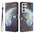 thumbnail image 1 of FOXDOCK Funda Tipo Cartera para Samsung Galaxy S21 Ultra con Soporte y Correa – Diseño de Patrones Lindos, 1 of 5